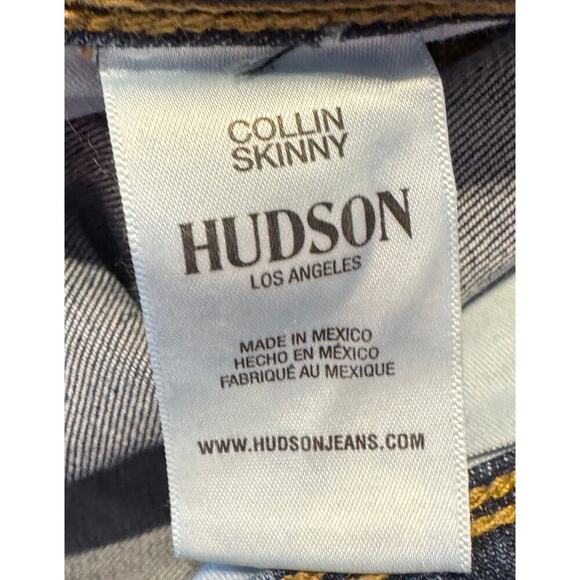 Hudson Jeans Collin Skinny Non-Distressed Mid-Rise Button Flap back pockets, 29 - Picture 5 of 8